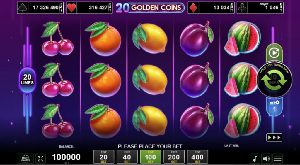 20 Golden Coins slot igra