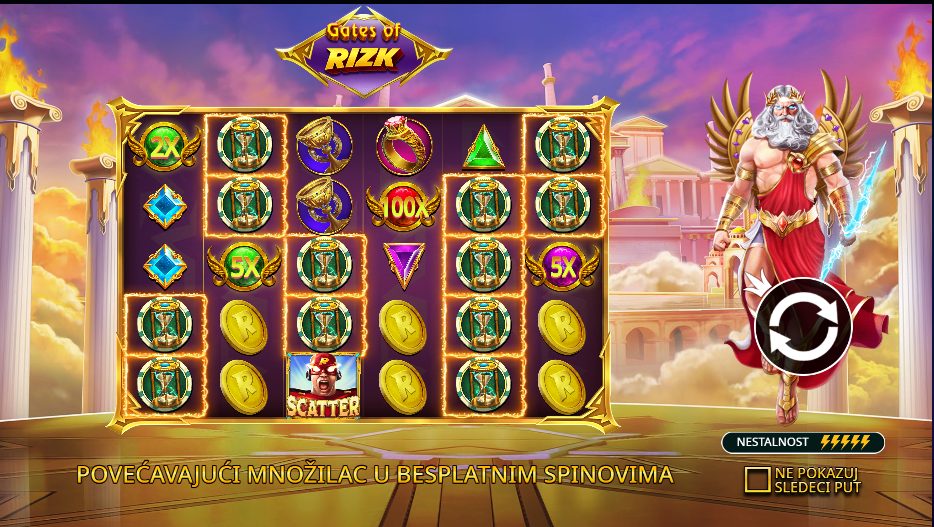 Rizk kazino Gates of Rizk slot igra