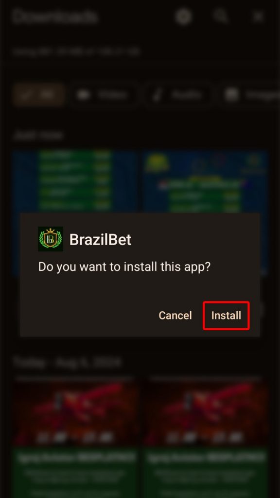 BrazilBet Android aplikacija